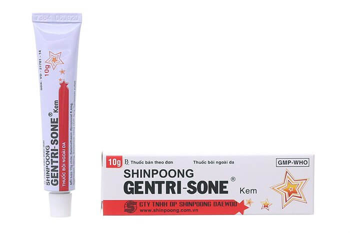 Thuốc Gentrisone có dạng kem, màu trắng đục, dạng tuýp có dung tích khoảng 10ml