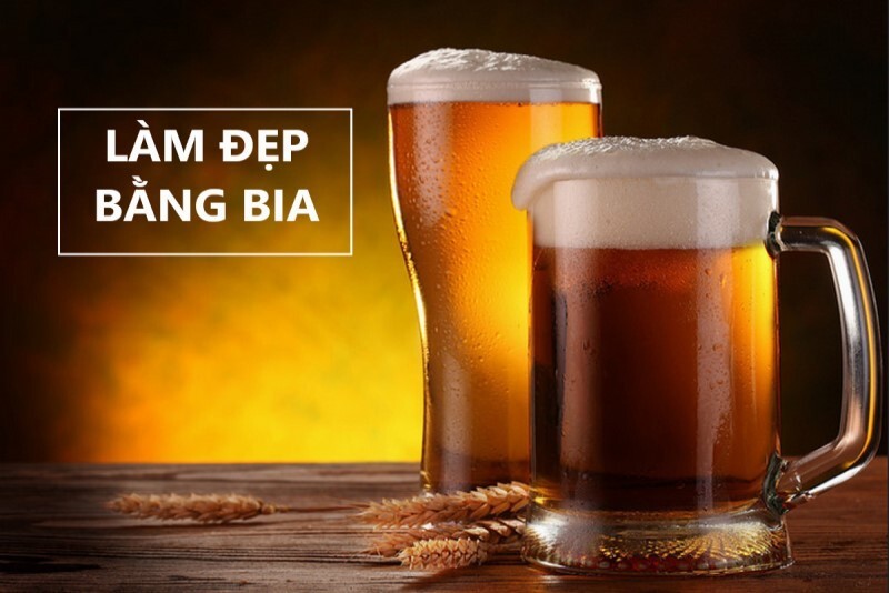 làm đẹp bằng bia