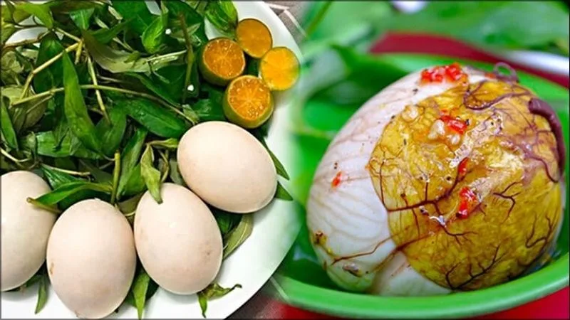 1 quả trứng vịt lộn bao nhiêu calo